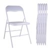 Folding and Stackable Chair Set 5 Pack for Picnic, Fishing and Camping, White