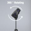 Standing Fan;  10000mAh Portable Rechargeable 8'' Battery Powered Pedestal Fan with Tent Hook 37Hours Working Time Adjustable Tripod 4 Speeds Fan for