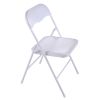 Folding and Stackable Chair Set 5 Pack for Picnic, Fishing and Camping, White