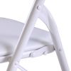 Folding and Stackable Chair Set 5 Pack for Picnic, Fishing and Camping, White