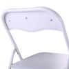 Folding and Stackable Chair Set 5 Pack for Picnic, Fishing and Camping, White