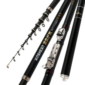 Corrugated Longji Fishing Rod Rocky Rod Light Hard Carbon Fishing Rod Hand And Sea Dual-purpose Fishing Gear Set (Option: Bare pole3M)