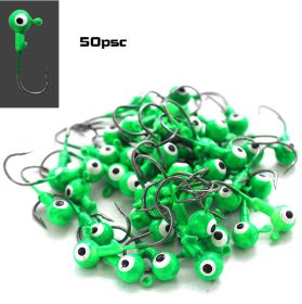 Five Color Fish Hook In Bulk (Option: Green-5g-50PCS)