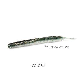 Larva 7.4cm10CM Road Subsoft Bait Monochrome Salt (Option: J-7.4cm 20pcs)