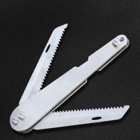 Foldable stainless steel water grass cutter Weeding fishing with water grass blade thick fishing anchor knife scorpion fishing gear supplies (Option: Knife)