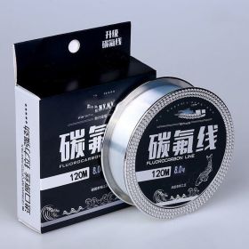 Fishing Gear Carbon Fluorine 120 Meter Soft Anti Roll Nylon Fishing Line (Option: Sub line transparent color-1.2)