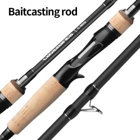 Three-section Lure Rod Adjustable Carbon Straight Handle Fishing Rod (Option: Gun handle luya pole-2.1m)