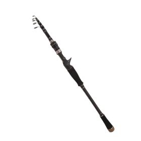 Carbon Telescopic Ultra Light Short Section Portable Straight Shank Fishing Rod (Option: Gun handle-Length2.7)