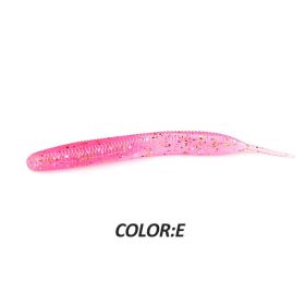 Larva 7.4cm10CM Road Subsoft Bait Monochrome Salt (Option: E-10cm 10pcs)