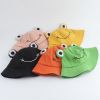 Parent-Kid Frog Bucket Hat Panama Fishing Hat Cartoon Cute Hats For Women Men Bob Chapeau Outdoor Sun Fisherman Caps