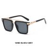 Fashion Square Sunglasses Men Oversized Glasses Retro Sunglass Luxury Designer Fishing Eyewear UV400 Sun Glass Gradient Shades