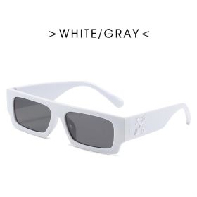 New Black/white Rectangle Sunglasses Man Driving Shades Male Sun Glasses Brand Designer Fishing Travel Vintage Oculos De Sol (Frame Color: As Picture, Lenses Color: white)