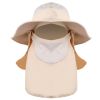 Fishing Bucket Hat Wide Brim Breathable Unisex Hat Sunlight-proof Removable Neck Face Fishing Cap For Fishing Hiking Traveling