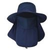 Fishing Bucket Hat Wide Brim Breathable Unisex Hat Sunlight-proof Removable Neck Face Fishing Cap For Fishing Hiking Traveling