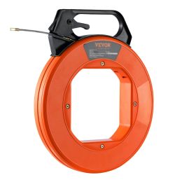 VEVOR Fish Tape, 125-foot, 3/16-inch, PET Wire Puller with Optimized Housing and Handle, Easy-to-Use Cable Puller Tool, Flexible Wire Fishing Tools fo (Length: Default)