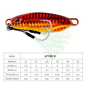 Long Throw Submerged Metal Decoy Fishing Gear (Option: Color B-15G)