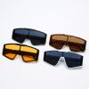 Fashion One Piece Sunglasses Women Glasses Retro Sunglass Men Luxury Designer Eyewear UV400 Sun Glass Fishing Brown Shades