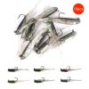 10pcs Lure Artificial Lure With Hook; Small Gray Fish Simulation Soft Bait