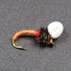 Floating Foam Nymph Hook Stream Water (Option: Orange-6PCS)