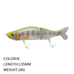 Artificial Lure Heavy Pencil Multi-section Fish (Option: N-135mm28g)