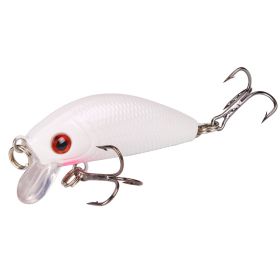 ABS Plastic Hard Bait Floating Mino 5cm42g With Ring Beads (Option: Milky White)